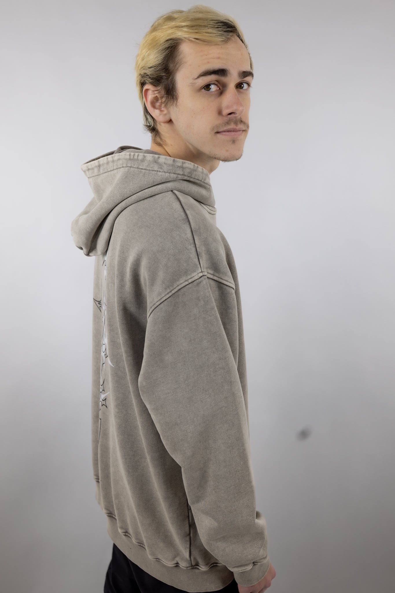 Cyber Sigil Acid Wash Hoodie
