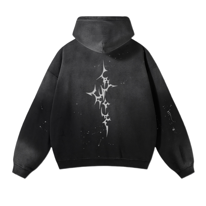 Cyber Sigil Vintage Wash Hoodie